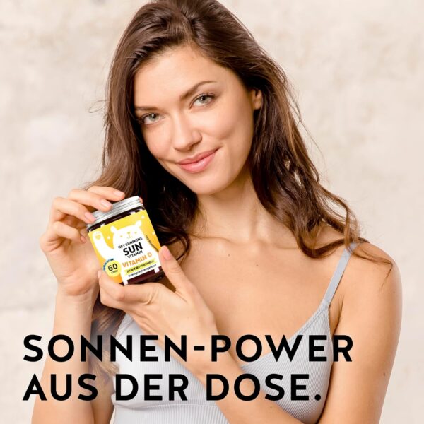 Vitamin D3 - Hochdosiert für starke Knochen, Immunsystem & Wohlbefinden - Depot mit 1000IE - unterstützung bei Mangel - Sonnenvitamin - 60 Stück - Vegetarisch - Zuckerfrei - Bears with Benefits​ – Bild 2