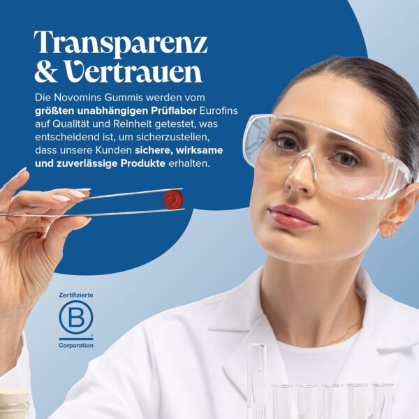 Novomins Multivitamin-Gummis für Männer – 24 essenzielle Multi-Vitamine und Mineralien für Männer – Immunsystem-Unterstützung, Stoffwechsel, Knochen- & Muskelgesundheit – 60 vegane Kaubonbons – Bild 6