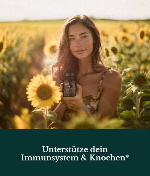 Luondu Vitamin D3 20.000 I.E + Vitamin K2 MK7 200 mcg Depot (Hochdosiert & Vegan) hochdosiert I Ohne Zusätze, Hergestellt in DE (180 Kapseln) – Bild 2