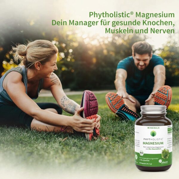 Bio Magnesium Kapseln | 100% natürlich aus Bio-Meerlattich | 337mg reines, pflanzliches Magnesium pro Tagesdosis | ohne künstliche Zusätze | Magnesium Komplex vegan | Magnesium hochdosiert im Glas – Bild 8