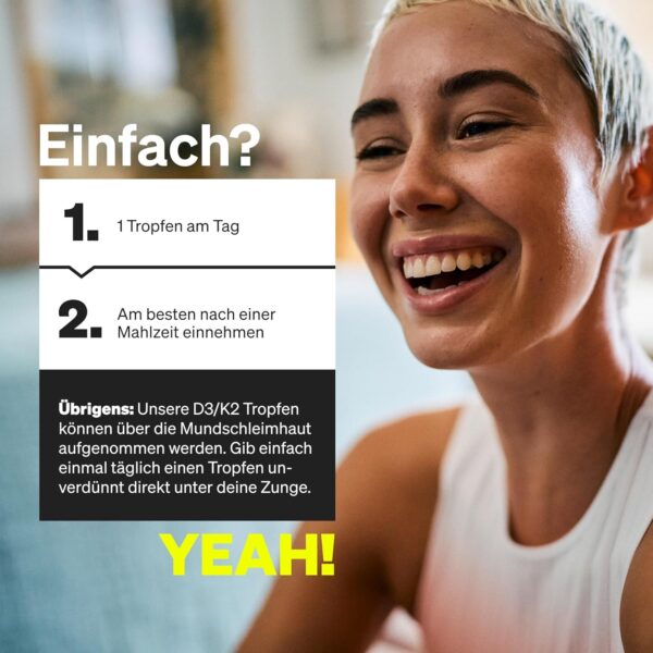 Vitamin D3 + K2 Tropfen 50ml - Premium: 99,7+% All-Trans (K2VITAL® von Kappa) + hoch bioverfügbares Vitamin D3 - Laborgeprüft, hochdosiert, flüssig und in Deutschland produziert – Bild 5