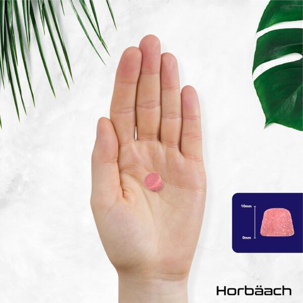 Magnesium Gummibärchen 1300mg | Magnesiumcitrat Gummies mit Vitamin C | Für Müdigkeit, Nervensystem & Elektrolyte (EFSA) | Alternative zu Eisentabletten | 60 Vegane Gummies | by Horbaach – Bild 7