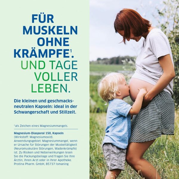 Magnesium-Diasporal 150 mg Magnesium Kapseln | Geschmacksneutral und leicht zu schlucken | Ideal bei Magnesiummangel | Auch für Schwangere und Stillende | Glutenfrei und laktosefrei | 100 Stück – Bild 4