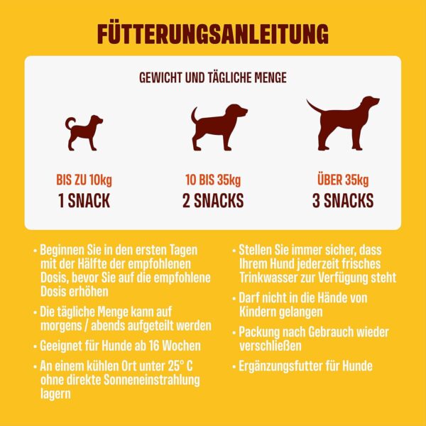 ivvi Skin & Coat Omega 3 für Hunde gegen Juckreiz im Leckerliformat, für gesunde Haut & glänzendes Fell – mit Biotin, DHAgold, Zink, Vitamin C, Lachsöl - 60 leckere Snacks (270g) mit Lachs – Bild 6