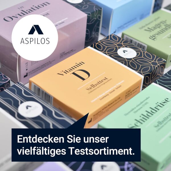 ASPILOS Vitamin D Schnelltest - Vitamin D Test für Zuhause - Ergebnis in 10 Minuten - Zuverlässig & Präzise - Leichte Anwendung – Bild 7