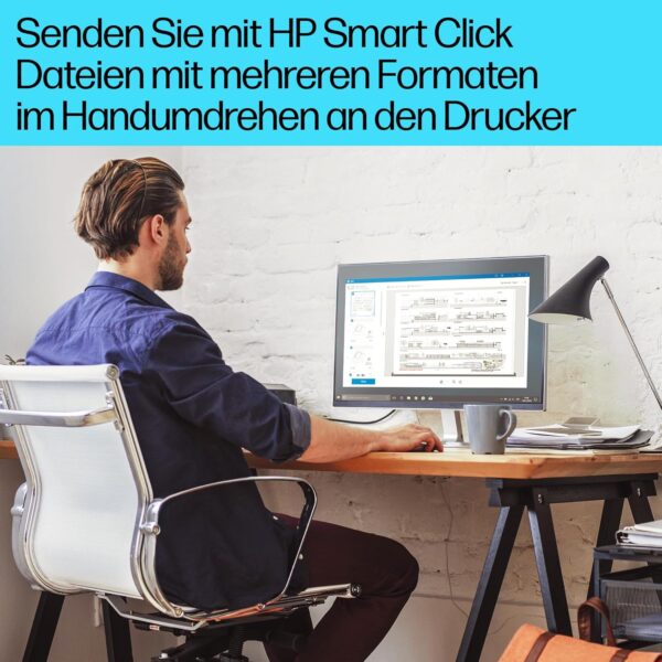 HP OfficeJet Pro 9720e A3-Multifunktionsdrucker, Drucken bis A3, 3 Monate gratis drucken mit HP Instant Ink inklusive, HP+, Drucker, Scanner, Kopierer, Fax, WLAN, LAN, Duplex, Airprint, Grau-Weiß – Bild 10