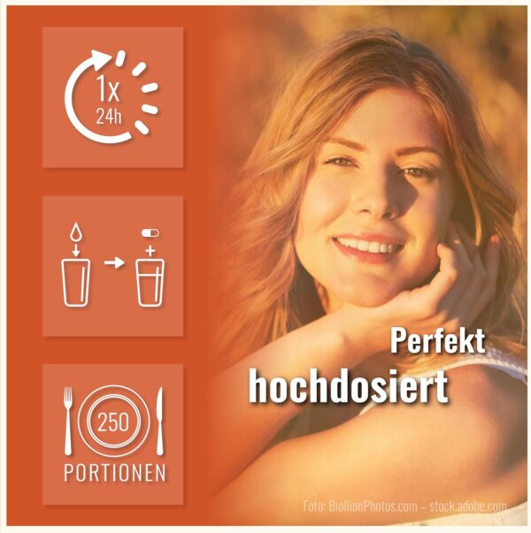 Leinöl Kapseln - 250 hochdosierte Kapseln - 1000mg pro Kapsel - Hochdosiert - Mit Vitamin E - Pflanzliches Omega 3-6-9 – Bild 3