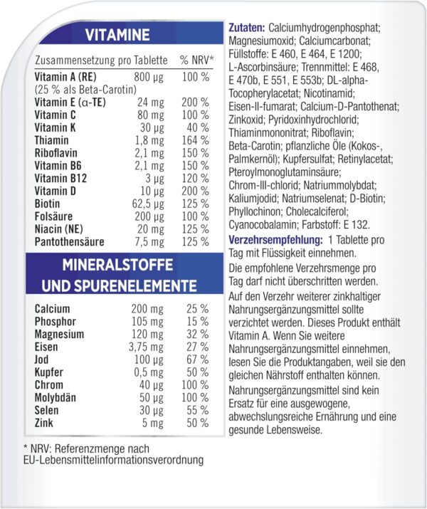 Centrum Für Ihn, 30 St. - Hochwertiges Nahrungsergänzungsmittel speziell für Männer zur täglichen Komplettversorgung mit Mikronährstoffen - Verpackung kann variieren – Bild 7