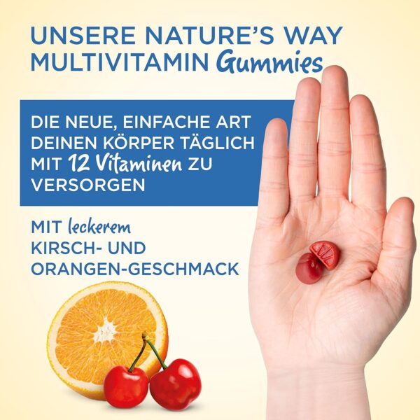 Männer Multivitamin Gummies hochdosiert - A-Z Vitamine - Immunsystem stärken Erwachsene mit Vitamine D3 B6 B12 Zink Selen Folsäure - vegetarische Gummibärchen - 60 Stk – Bild 2