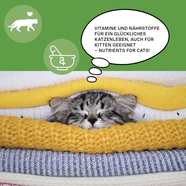 animaux Nutrients for Cats – 120 Kautabletten – Vitamine für Katzen, Unterstützung für Stoffwechsel, Immunsystem, Haut & Fell, mit Vitamin B Komplex, Omega 3, Zink & mehr – Bild 6
