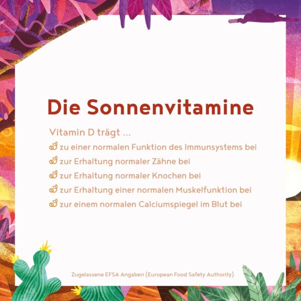 Vitamin D3 + K2 - hochdosiert 20.000 IE - 160 Kapseln - vitaMK-7, 99,99% All-Trans und pflanzliche Omega 3 Fettsäuren aus Leinsamen und Algen - SONNENVITAMINE – Bild 5