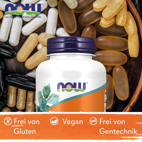 Now Foods Magnesium Citrate, 200mg Magnesium, 100 vegane Tabletten, Laborgeprüft, Vegetarisch, Glutenfrei, Sojafrei, Ohne Gentechnik – Bild 6