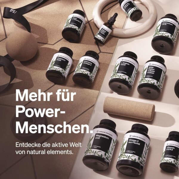 Magnesium Komplex - Premium: Aus 5 hochwertigen Verbindungen - 400mg elementares Magnesium pro Tagesdosis - Laborgeprüft, vegan, hochdosiert – Bild 7