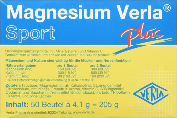 Magnesium Verla plus Granulat grapefruit, 1er Pack (1 x 50 Stück) – Bild 2