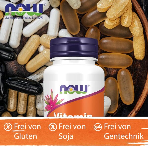 Now Foods, Vitamin D3 & K2, 1.000 IU, 120 Kapseln, Laborgeprüft, Multivitamine, Glutenfrei, Sojafrei, Vegetarisch – Bild 6