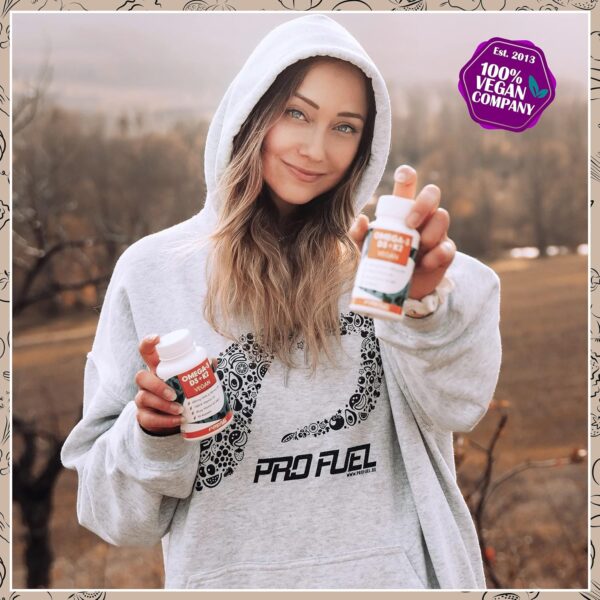 Omega-3 vegan + D3 & K2 (90x), 1100mg Algenöl mit 600mg DHA & 300mg EPA + 1000 IE Vitamin D3 + 40 µg Vitamin K2 - O3 D3 K2 vegan Essentials - Omega-3 Kapseln hochdosiert, bioverfügbar & laborgeprüft – Bild 7