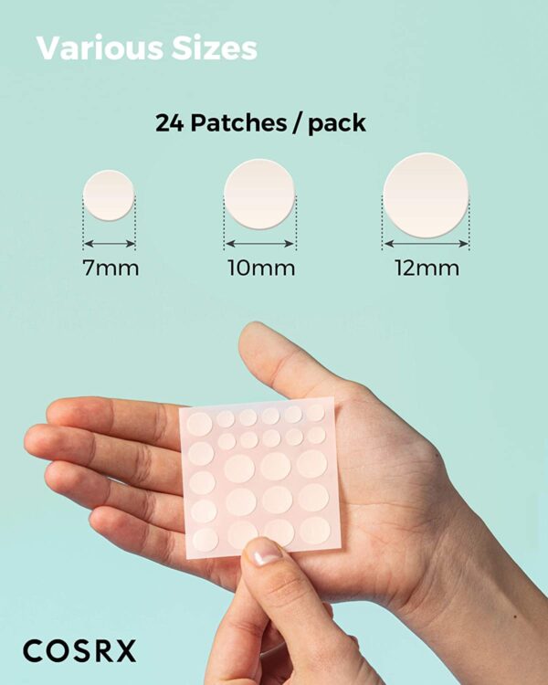 COSRX Master Patch Original Fit 96 Stück - 4 Packungen, Anti Pickel Patches, gegen Pickel und Unreinheiten, Acne Pimple Patches, Intensive Behandlung, Hydrokolloid Pflaster gesicht, 3 Größen – Bild 6