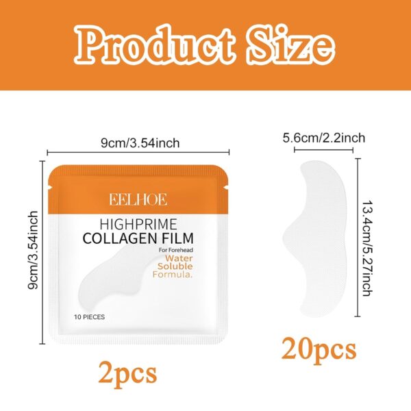 20 Stück Zornesfalte Pflaster, Zornesfalte Pflaster Anti Falten, Anti Falten Pflaster, Stirn Pads Gegen Falten, Forehead Wrinkle Patch,Anti Falten Stirn Pad,Feuchtigkeit Anti-Aging Zornesfalte Patches – Bild 2