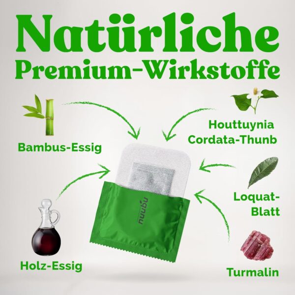 Nuubu Detox Fußpflaster, Entgiftungspflaster Füße(30 pflaster) für Stressabbau & Tiefschlaf Natürliche Fußpads mit Bambusessig und Ingwerpulver zur Entfernung von Giftstoffen und Reinigung des Körpers – Bild 7