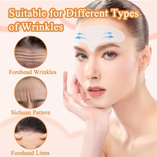 20 Stück Zornesfalte Pflaster, Zornesfalte Pflaster Anti Falten, Anti Falten Pflaster, Stirn Pads Gegen Falten, Forehead Wrinkle Patch,Anti Falten Stirn Pad,Feuchtigkeit Anti-Aging Zornesfalte Patches – Bild 5