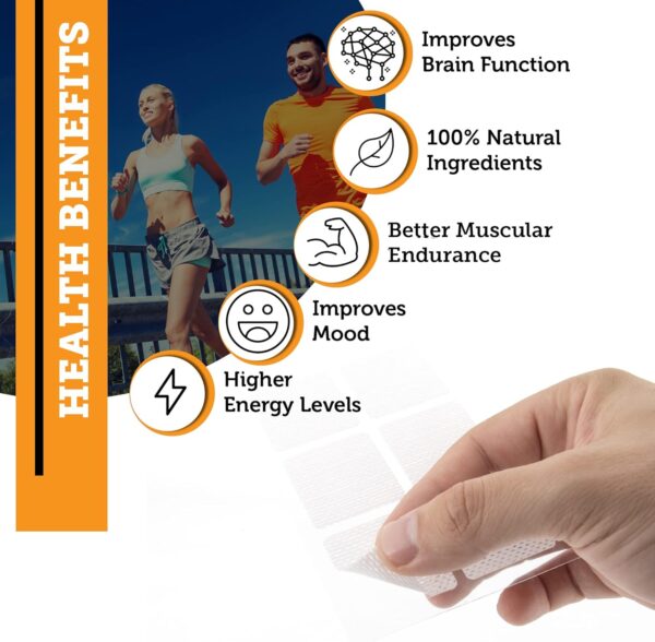 OmniCo Vegane Vitamin C Patches - 2500mcg 30 Pflaster - Hohe Festigkeit - Natürliche VIT C Transdermale Hautpflaster, topische Vitaminpflaster - Veganes & Vegetarisches Vitamin C Dermal Patch – Bild 4