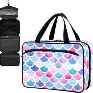Fustylead Leere Erste-Hilfe-Tasche mit Fischschuppen, groß, mit Reißverschluss, für Pillen, Vitamin, Fischöl, Nahrungsergänzungsmittel für Damen und Herren