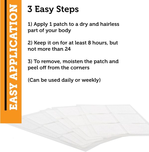OmniCo Vegane Vitamin C Patches - 2500mcg 30 Pflaster - Hohe Festigkeit - Natürliche VIT C Transdermale Hautpflaster, topische Vitaminpflaster - Veganes & Vegetarisches Vitamin C Dermal Patch – Bild 5