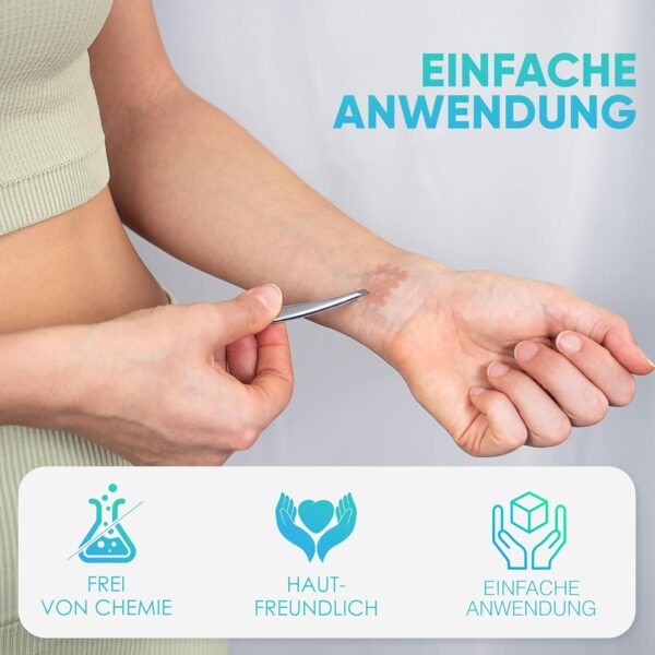 Health Press® Gittertape Cross Tape – Größe Typ Mix 134 Stück – Gitterpflaster zur Akupressur – Akupunkturpflaster mit ausführlicher E-Book Anleitung zum Download – Akupressur Pflaster – Bild 3