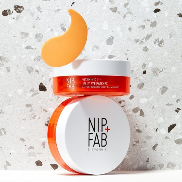 Nip+Fab Vitamin C Fix Jelly Eye Patches, 20 Pairs, Brightening Hydro Gel for Under-Eyes with 3 stable forms of Vitamin C – Bild 7