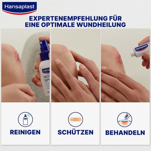 Hansaplast Erste Hilfe Pflaster Mix (20 Strips), Pflaster Set in verschiedenen Größen ideal für unterwegs, Wundpflaster mit Bacteria Shield – Bild 7