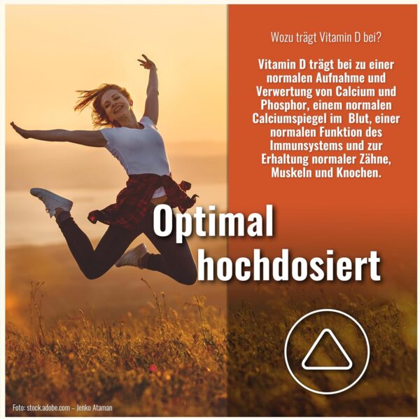 Vitamin D3 Hochdosiert - 400 Tabletten - Vitamin D3 5000 IE - Vitamin D Tabletten - Vitamin D hochdosiert - Vitamin D3 – Bild 3